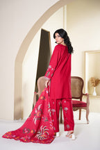 Premium Stitched 3-piece Khaddar Suit | D-1