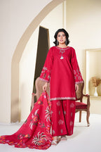 Premium Stitched 3-piece Khaddar Suit | D-1